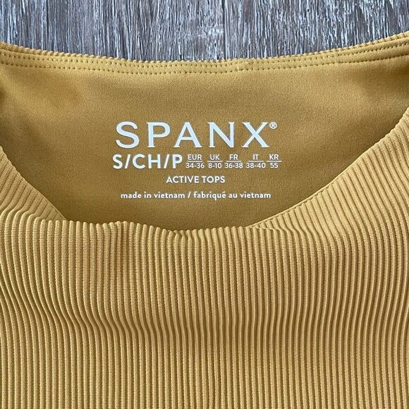 NWT Spanx Contour Rib Mock Neck Crop Top - Size: Small - Picture 5 of 7